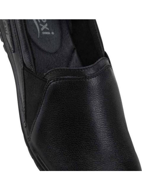 MOCASIN DE PIEL NEGRO FLEXI - Imagen 4