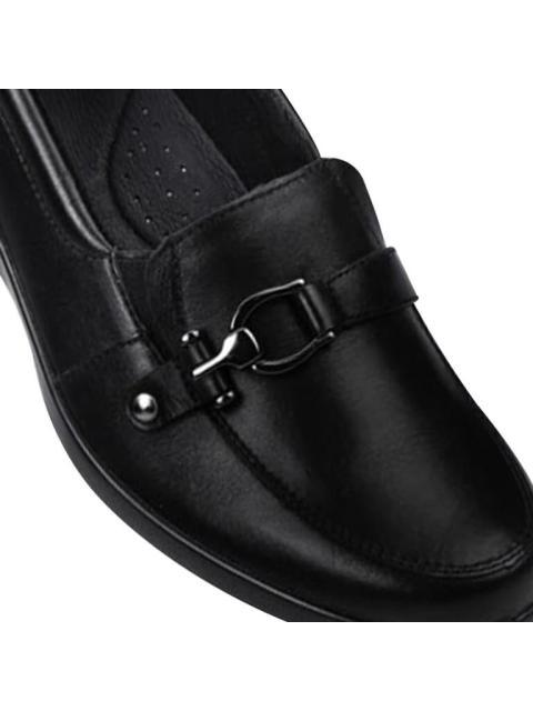 MOCASIN DE PIEL NEGRO FLEXI - Imagen 4