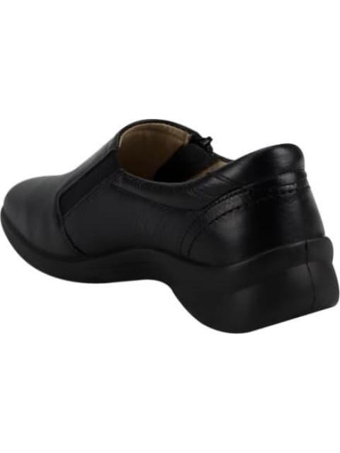MOCASIN DE PIEL NEGRO FLEXI - Imagen 2