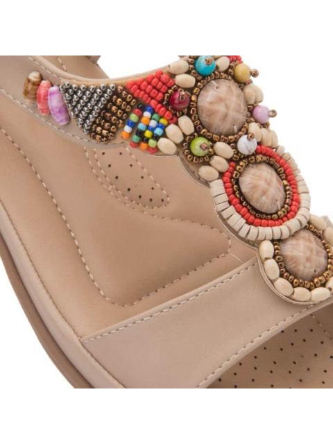 SANDALIA CONFORT BEIGE VI LINE - Imagen 4