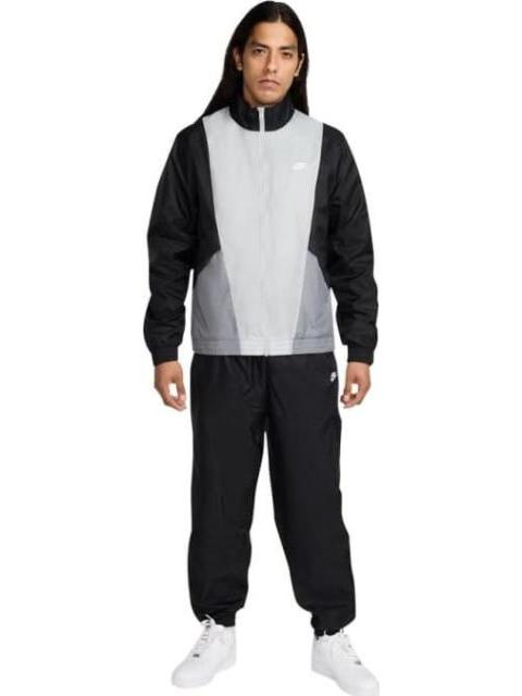 CONJUNTO 2 PIEZAS M NK CLUB WVN TRK SUIT BLANCO/NEGRO NIKE