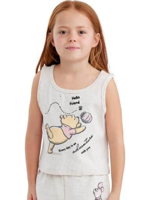 CONJUNTO TRAJE CONJUNTO 2 PZAS PLAYERA Y SHORT BEIGE WINNIE THE POOH - Imagen 3