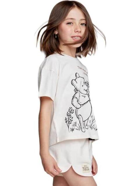 CONJUNTO TRAJE CONJUNTO 2 PZAS PLAYERA Y SHORT CORAL WINNIE THE POOH - Imagen 4