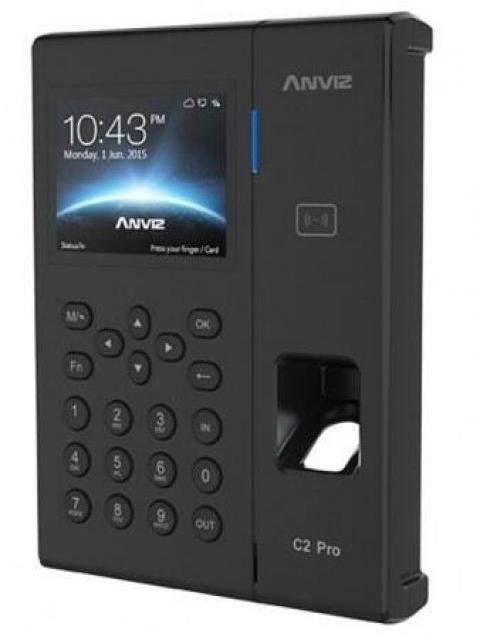 CONTROL DE ASISTENCIA BIOMETRICO ANVIZ C2 PRO - HUELLA - WI-FI - USB - NEGRO