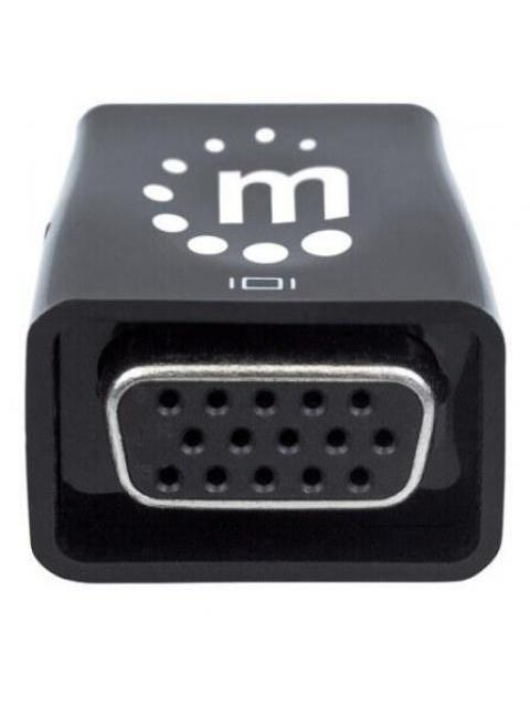 MANHATTAN CONVERTIDOR HDMI MACHO - VGA + 3.5MM HEMBRA NEGRO - Imagen 3