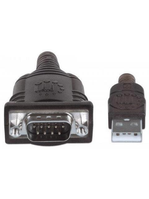 MANHATTAN CABLE USB MACHO - DB9 MACHO 1.8 METROS PLATA - Imagen 4