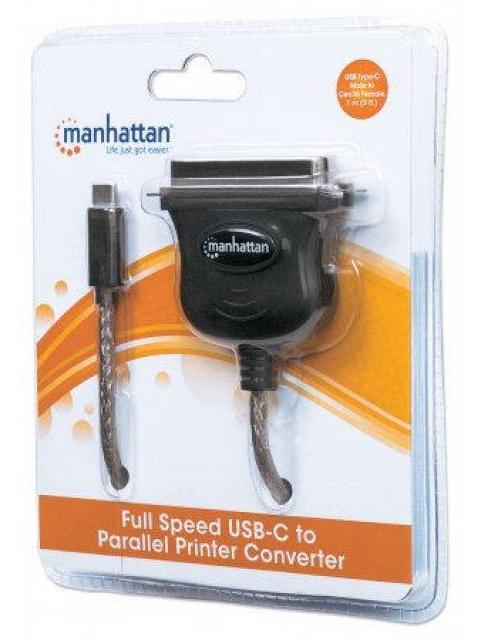 MANHATTAN CABLE USB-C MACHO - CEN36 1 METRO NEGRO - Imagen 4