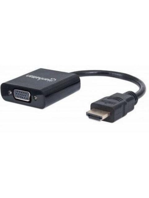 MANHATTAN ADAPTADOR HDMI MACHO - VGA HEMBRA 22CM NEGRO - Imagen 2