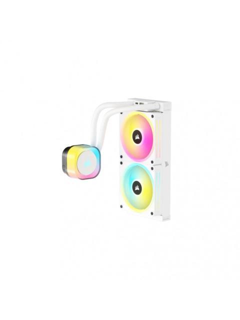 CORSAIR ICUE LINK H100I RGB AIO ENFRIAMIENTO LIQUIDO PARA CPU 2X 120MM HASTA 2400RPM BLANCO - Imagen 4