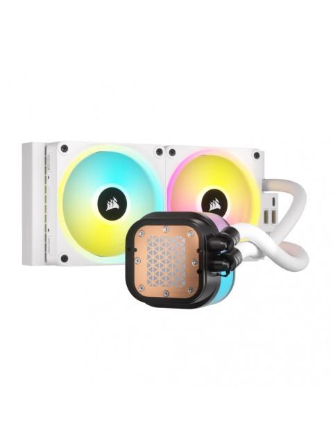CORSAIR ICUE LINK H100I RGB AIO ENFRIAMIENTO LIQUIDO PARA CPU 2X 120MM HASTA 2400RPM BLANCO - Imagen 6