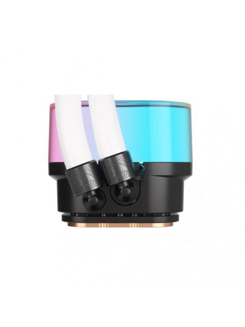 CORSAIR ICUE LINK H100I RGB AIO ENFRIAMIENTO LIQUIDO PARA CPU 2X 120MM HASTA 2400RPM BLANCO - Imagen 8