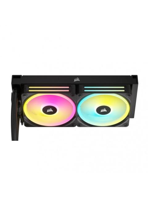 CORSAIR ICUE LINK H100I RGB AIO ENFRIAMIENTO LIQUIDO PARA CPU 2X 120MM HASTA 2400RPM NEGRO - Imagen 3