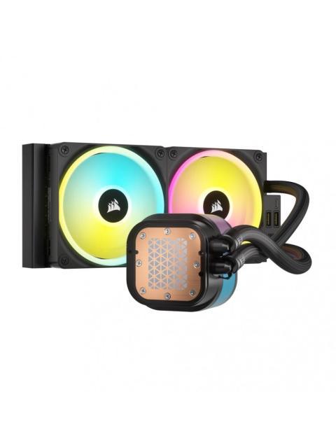 CORSAIR ICUE LINK H100I RGB AIO ENFRIAMIENTO LIQUIDO PARA CPU 2X 120MM HASTA 2400RPM NEGRO - Imagen 6