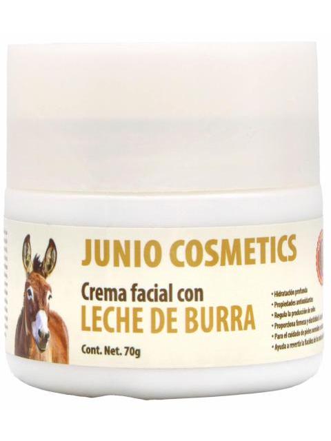 CREMA FACIAL CON LECHE DE BURRA 70G JUNIO COSMETICS