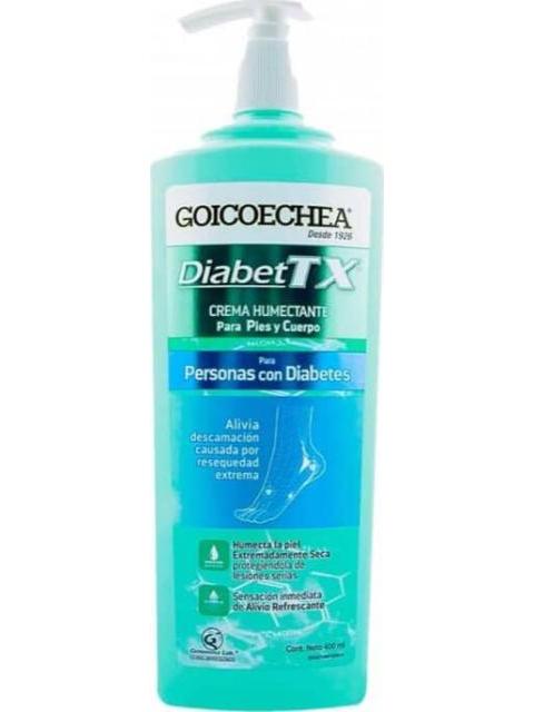 CREMA HUMECTANTE DIABETX 400 ML MULTICOLOR GOICO ECHEA