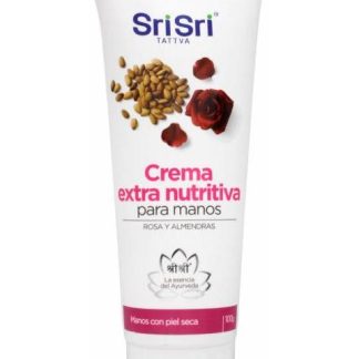 CREMA PARA MANOS ROSA ALMENDRAS 100 G SRI SRI