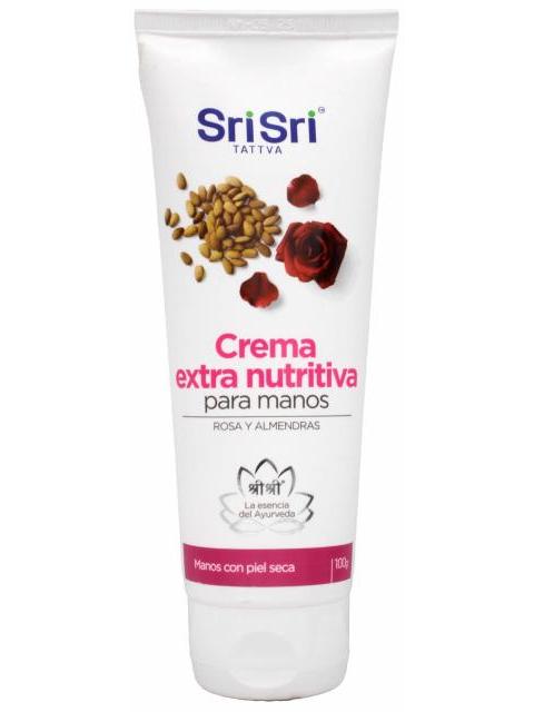 CREMA PARA MANOS ROSA ALMENDRAS 100 G SRI SRI