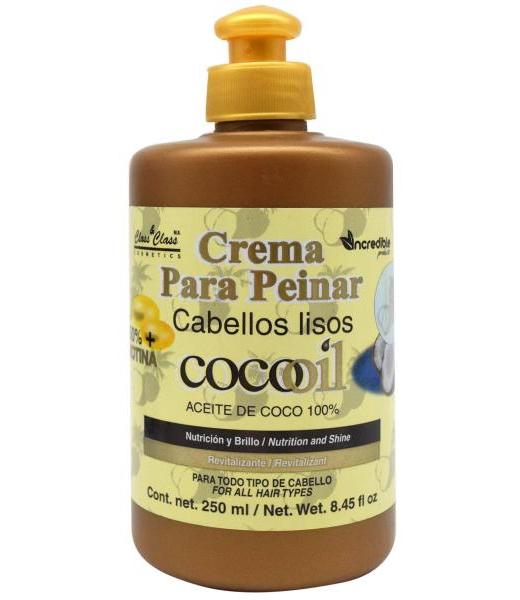 CREMA PARA PEINAR ACEITE DE COCO 250 ML INCREDIBLE PRODUCTS