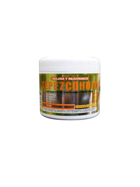 CREMA TEPEZCOHUITE ACLARANTE CON EXTRACTO DE CHICHARO 120 GRS USO TEPEZCOHUITE DEL INDIO PAPAGO