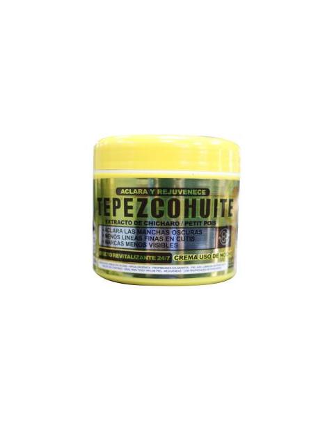 CREMA TEPEZCOHUITE ACLARANTE CON EXTRACTO DE CHICHARO 120 GRS USO TEPEZCOHUITE DEL INDIO PAPAGO