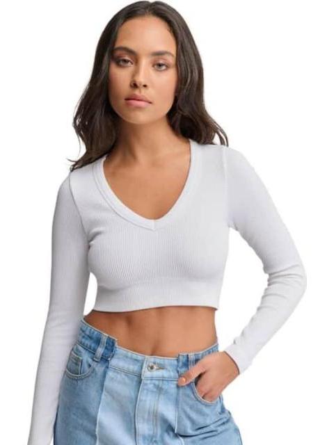 CROP TOP BLANCO HOLLY LAND - Imagen 2