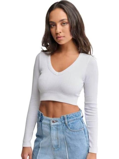 CROP TOP BLANCO HOLLY LAND - Imagen 5