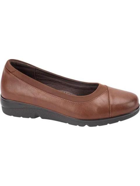 CUÑA CON LICRA COGNAC SHOSH CONFORT - Imagen 2