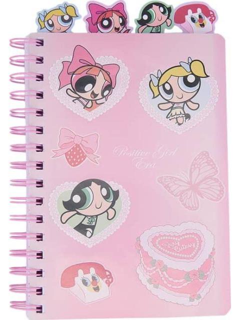 CUADERNO DE NOTAS CON STICKERS Y SEPARADORES ROSA LAS CHICAS SUPER PODEROSAS - Imagen 2
