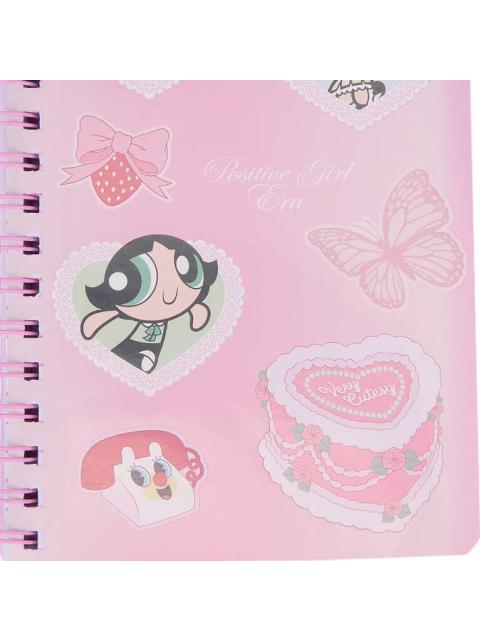 CUADERNO DE NOTAS CON STICKERS Y SEPARADORES ROSA LAS CHICAS SUPER PODEROSAS - Imagen 4