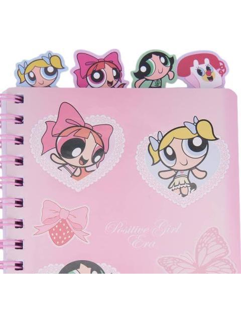 CUADERNO DE NOTAS CON STICKERS Y SEPARADORES ROSA LAS CHICAS SUPER PODEROSAS - Imagen 5