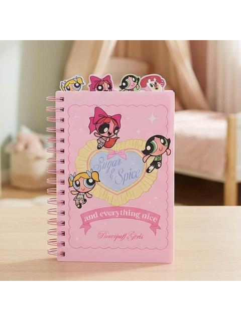 CUADERNO DE NOTAS CON STICKERS Y SEPARADORES ROSA LAS CHICAS SUPER PODEROSAS - Imagen 6