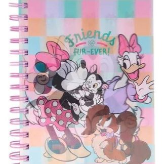 CUADERNO LENTICULAR CON STICKERS Y SEPARADORES MULTICOLOR MINNIE