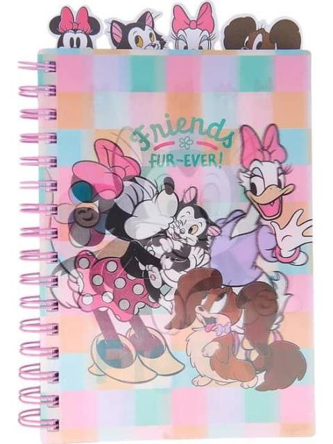 CUADERNO LENTICULAR CON STICKERS Y SEPARADORES MULTICOLOR MINNIE
