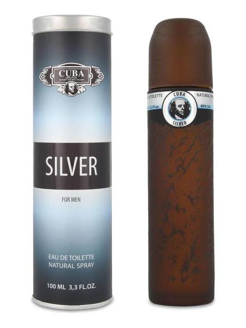 CUBA SILVER 100ML EDT SPRAY - CABALLERO