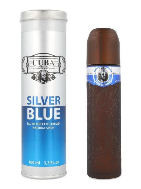 CUBA SILVER BLUE 100ML EDT SPRAY PARA HOMBRE - Imagen 4