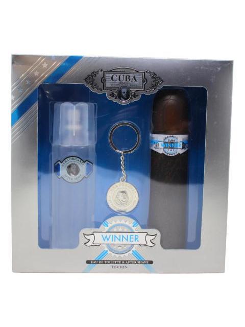 CUBA WINNER (EDT 100 ML + AFTER SHAVE 100 ML + LLAVERO)