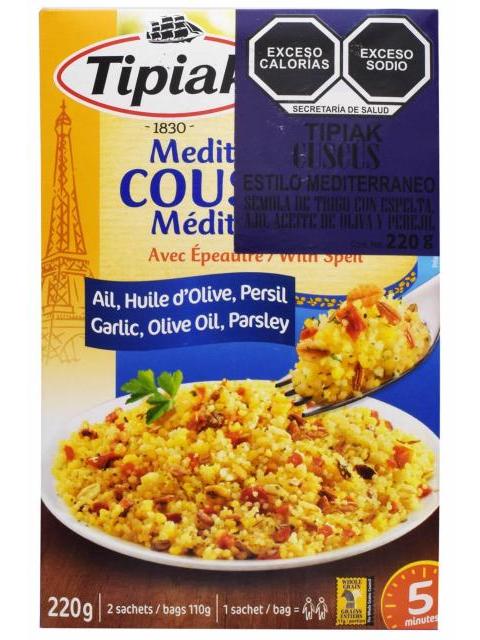 CUSCUS ESTILO MEDITERRANEO 220 G TIPIAK