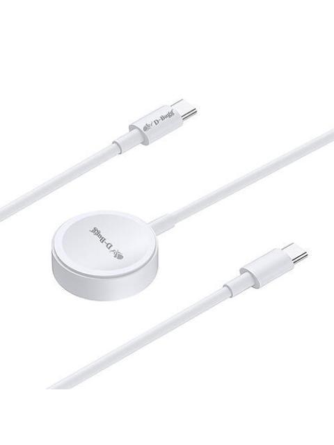 D-BUGG CABLE DE CARGA 2 EN 1 LIGHTNING - CARGADOR INALAMBRICO 1 METRO BLANCO - Imagen 4