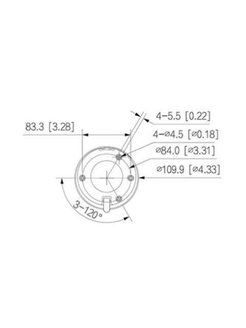 DAHUA DHIPCT1E40 CAMARA IP DOMO DE 4 MEGAPIXELES- LENTE DE 2.8 MM- 93 GRADOS DE APERTURA- H.265+- WDR REAL DE 120 DB- IR DE 30 METROS- IP67- POE - Imagen 3