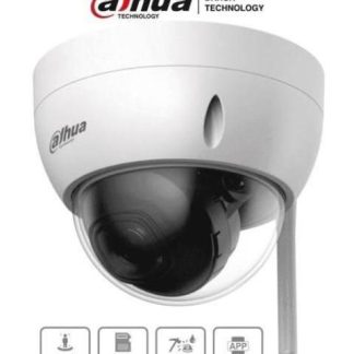 DAHUA IPCHDBW1230DESW CAMARA IP DOMO WIFI DE 2 MP- LENTE DE 2.8 MM- 100°- IR DE 30 M- RANURA PARA MICROSD- IP67-IK10-SMD- HASTA 80 METROS