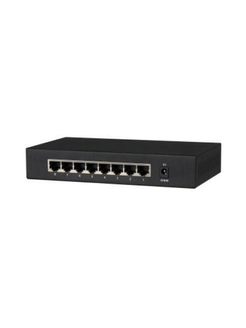 DAHUA PFS30088GT SWITCH GIGABIT DE 8 PUERTOS NO ADMINISTRABLE CAPA 2 10-100-1000 BASET CARCASA METALICA SWITCHING 16G NB
