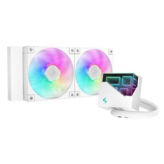 DEEPCOOL LT240 ENFRIAMIENTO LIQUIDO PARA CPU 2X 120MM HASTA 2400RPM BLANCO