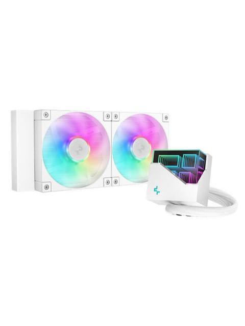 DEEPCOOL LT240 ENFRIAMIENTO LIQUIDO PARA CPU 2X 120MM HASTA 2400RPM BLANCO