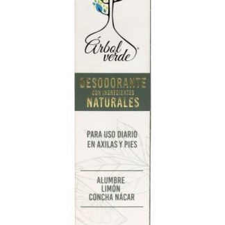 DESODORANTE AXILAS Y PIES 60 ML ARBOL VERDE