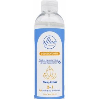 DESODORANTE LIQUIDO PIEDRA DE ALUMBRE 250 ML ALLIUM COSMETICS