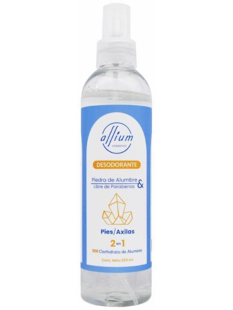 DESODORANTE LIQUIDO PIEDRA DE ALUMBRE 250 ML ALLIUM COSMETICS