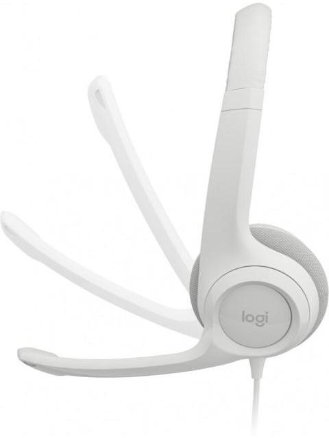 LOGITECH AUDIFONOS CON MICROFONO H390 ALAMBRICO 1.9 METROS USB BLANCO - Imagen 4