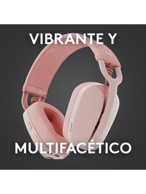 LOGITECH AUDIFONOS CON MICROFONO ZONE VIBE 100 BLUETOOTH INALAMBRICO ROSA - Imagen 7