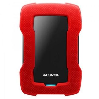 DISCO DURO EXTERNO ADATA HD330 2.5 1TB USB 3.1 ROJO-NEGRO A PRUEBA DE GOLPES - PARA MAC-PC