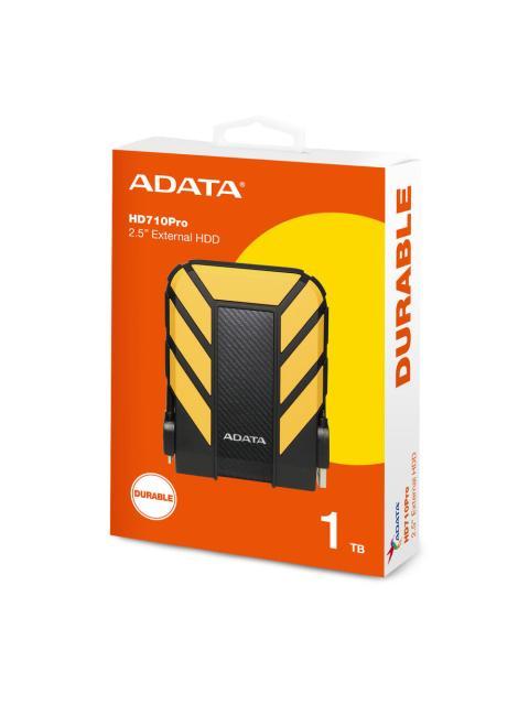 DISCO DURO EXTERNO ADATA HD710 PRO 2.5 1TB USB 3.0 NEGRO-AMARILLO A PRUEBA DE AGUA Y GOLPES - PARA MAC-PC - Imagen 5